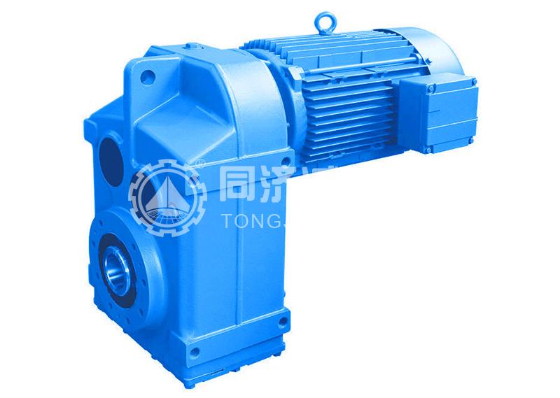P series parallel shaft helical gear reducer motor