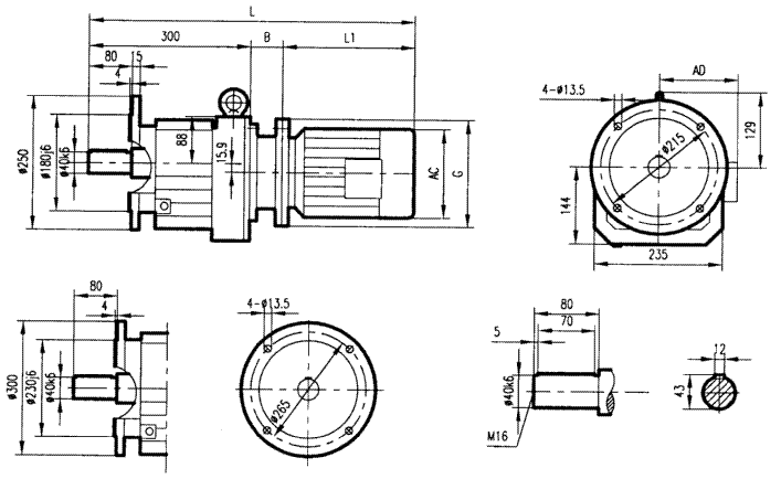 GRF77ϵбּٵװṹߴ