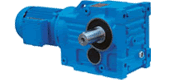 B series helical bevel gear reducer motor