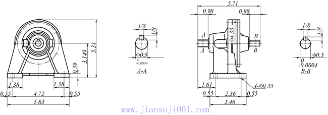 传仕600系列摆线针轮减速机单段双轴型减速机马达外形尺寸(TH607、TH608、TH609、TH610、TH611、TH612)
