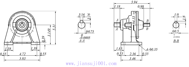传仕600系列摆线针轮减速机单段双轴型减速机马达外形尺寸(TH607、TH608、TH609、TH610、TH611、TH612)