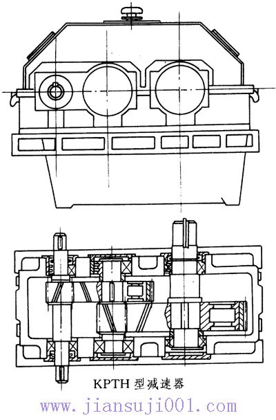 矿机提升机用行星齿轮减速机结构型式和工作原理（KPTH型平行轴齿轮减速机）