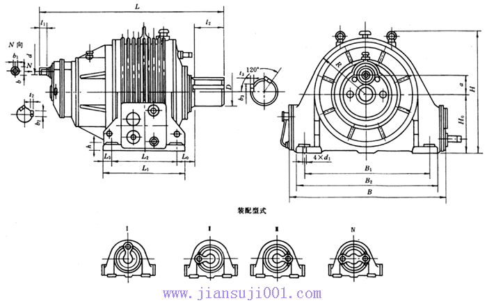 矿机提升机用行星齿轮减速机常用减速机(ZZLP型行星齿轮减速机)