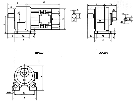 GCW18GCW22GCW28ϵPʽͼbߴ