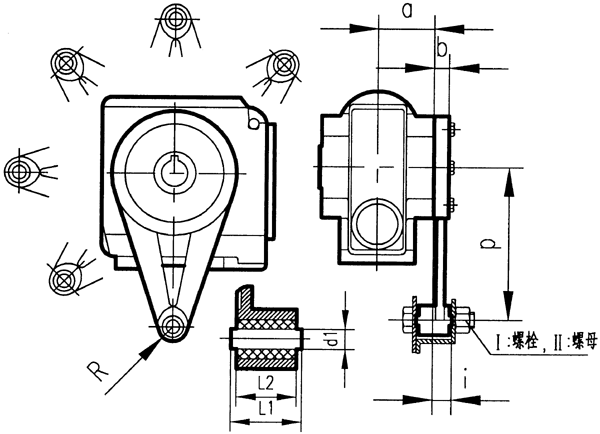 GSAT37系列减速电机安装结构尺寸