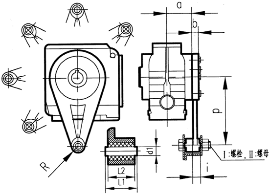 GSAT47-97系列减速电机安装结构尺寸