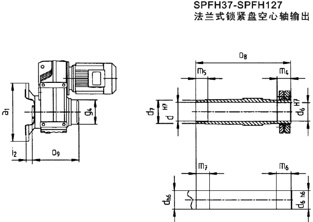 SPFH37-SPFH127ʽ̿ʽװγߴ