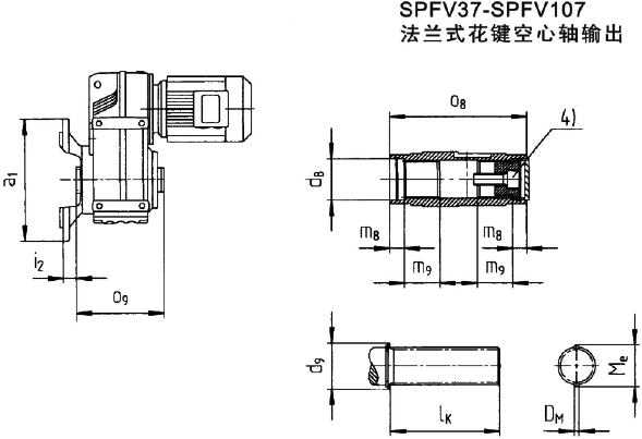 SPFV37-SPFV107ʽʽװγߴ