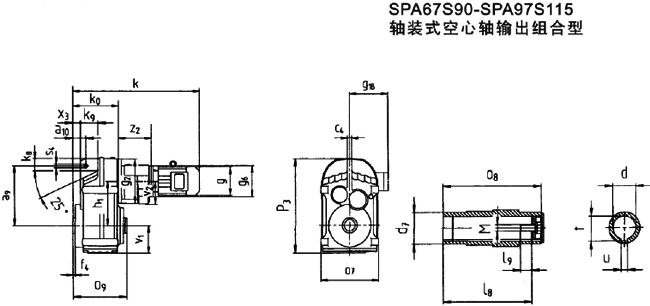 SPA67S90-SPA97S115װʽͰװγߴ