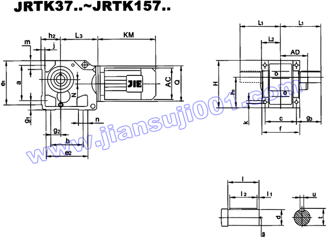 JRTK斜齿轮—伞齿轮减速机电机