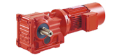 DCK series helical gears - spiral bevel gear reducer motor