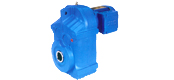 JRTF parallel shaft helical gear reducer motor