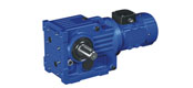 WK series helical bevel gear reducer motor