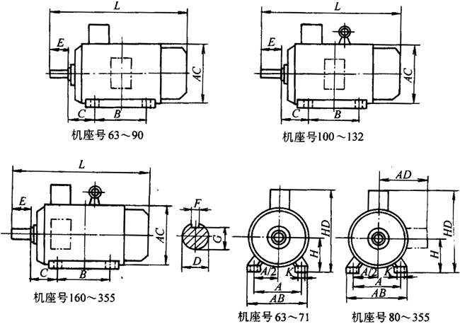 Y2ϵ첽綯Ʒγߴ磨H63355mm