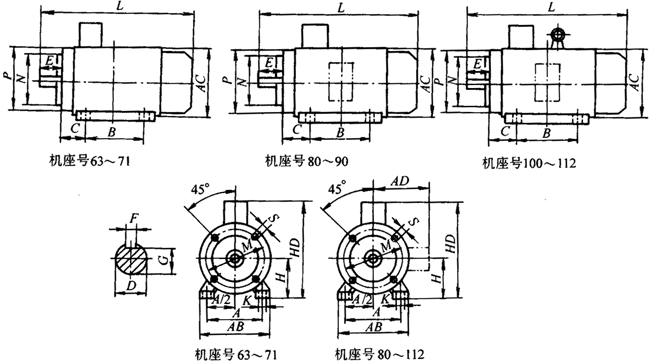 Y2ϵ첽綯Ʒγߴ磨H63355mm