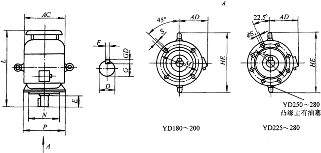 YDϵб伫첽綯γߴ磨H80280mm