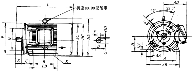 YEJϵеƶ첽綯γߴ磨H80225mm 