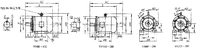 YHϵиת첽綯γߴ磨H80280mm