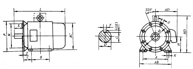 Yϵ(IP44)͵ѹ첽綯μװߴ(380V)